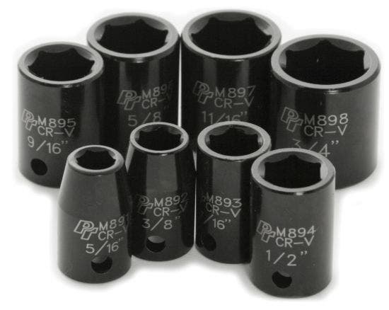 Performance Tool M588db 8Pc 3/8" Dr Sae Impact Skt Set Socket Set  Type -