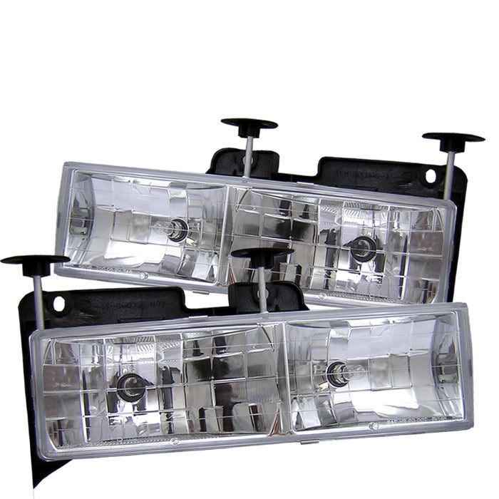 Spyder Auto 5012388 Crystal Headlights Motive  Headlight Assembly; Bulb Color -