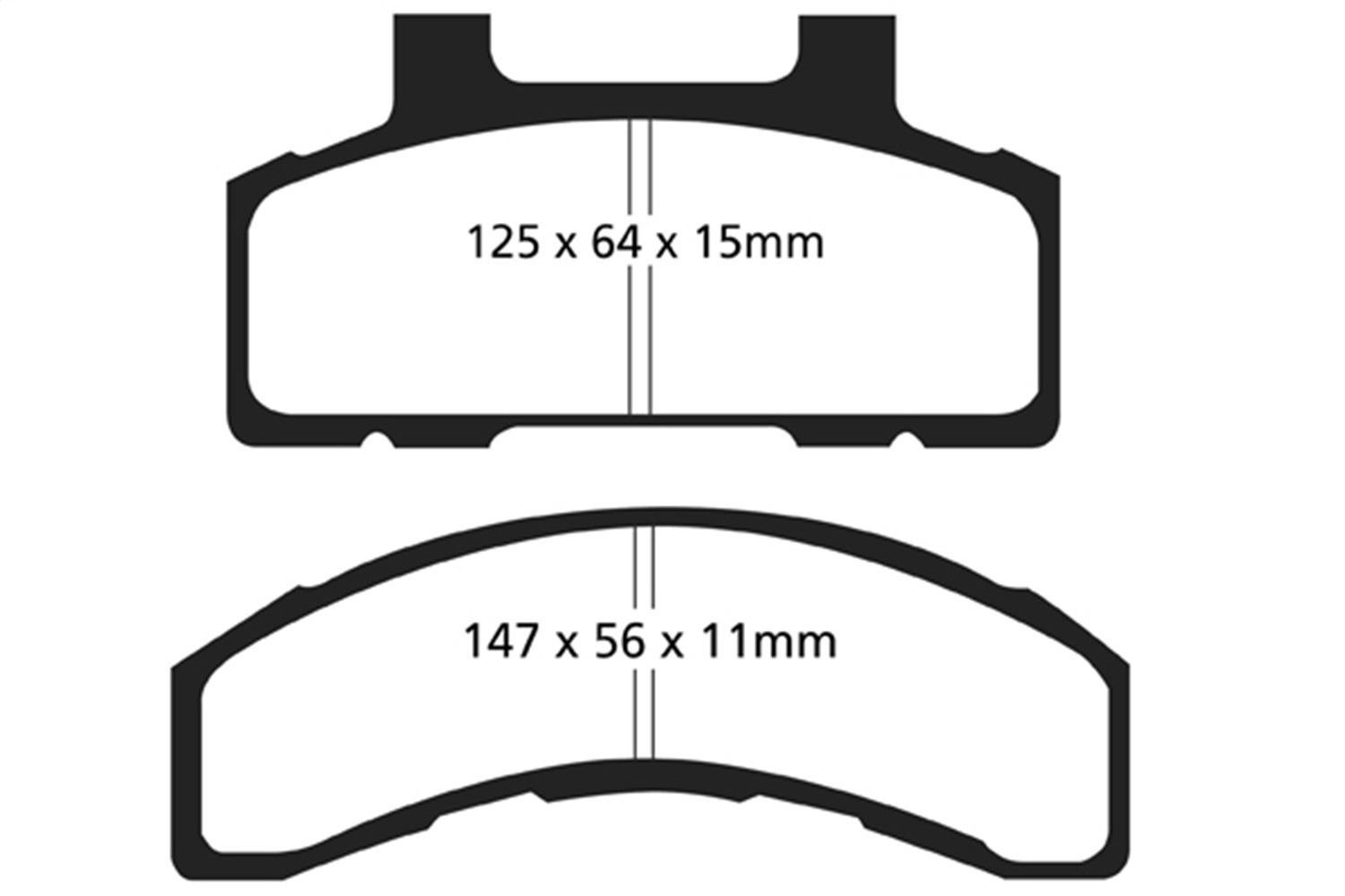 Ebc Brakes Dp41240r Yellowstuff Street And Track Brake Pads   Yellowstuff Street