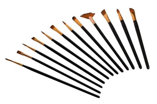 Performance Tool W228 12Pc Detail/Touchup Brush Kit, 1 Pack   12Pc