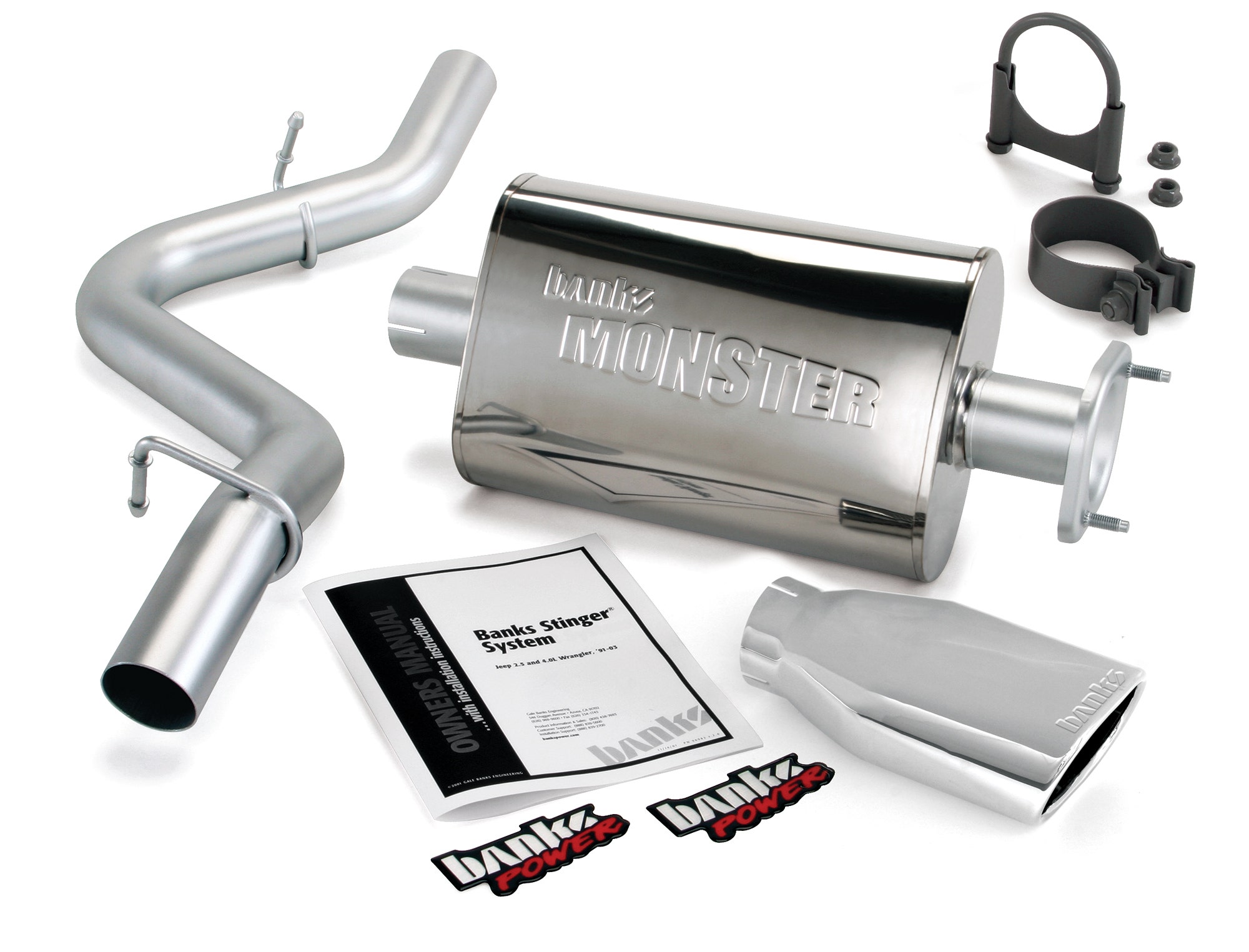 Banks Power 51315 Monster Exhaust System Fits 04-06 Wrangler (Tj)   Exhaust