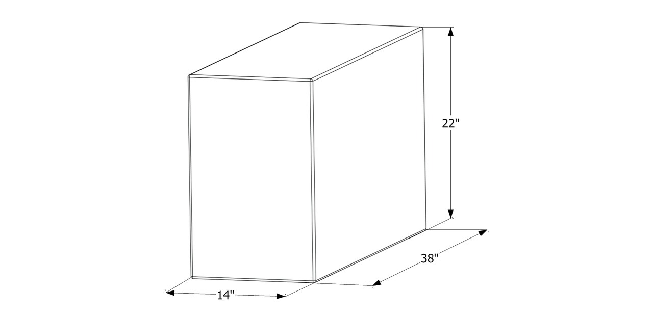 Wt2453  38X22x14  50 Gal. Wt2453  38X22x14  50 Gal.