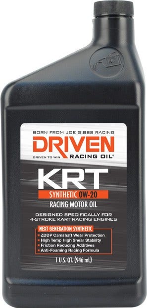 Driven Racing Oil 03406 Krt 4 Stroke Karting Oil (0W-20 Quart), 1 Quart Driven