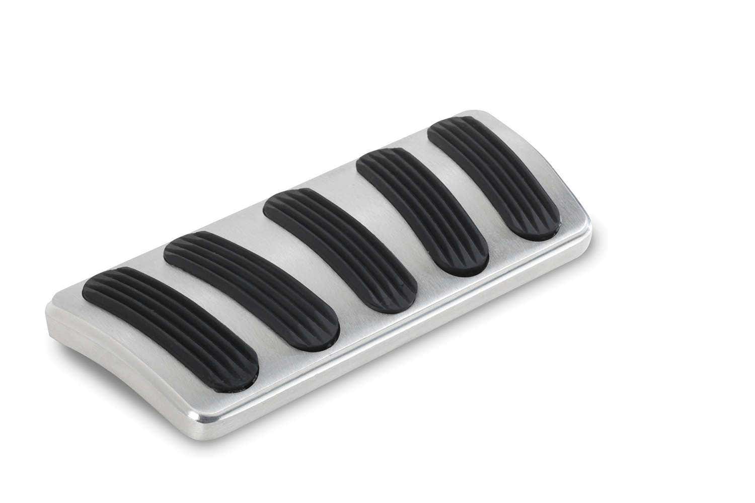 Lokar Bag-6135 Billet Aluminum Curved Automatic Brake Pad With Rubber   Billet