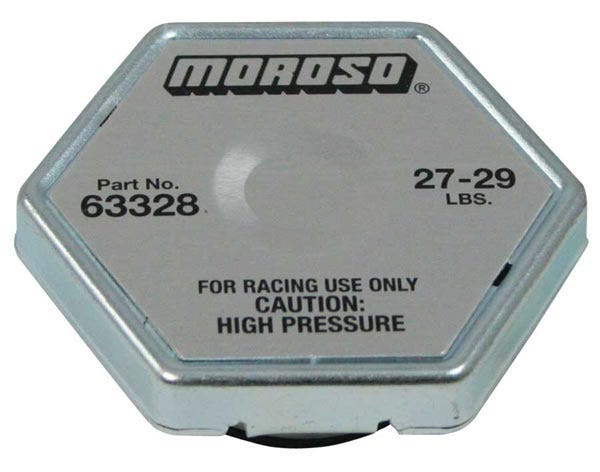 Moroso 63328 28 Lbs. Radiator Cap  Performance  Radiator Cap; Shape - Hexagon,