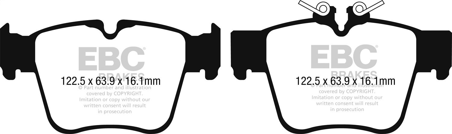 Ebc Brakes Dp42270r Yellowstuff Street And Track Brake Pads   Yellowstuff Street