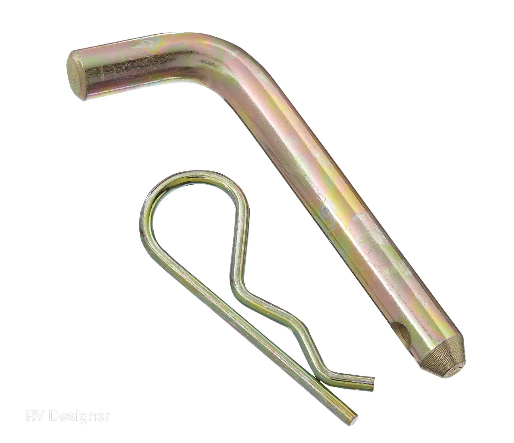 Rv Designer H416, Hitch Pin & Clip Combo 1/2 Inch, Outside Rv Towing Hardware
