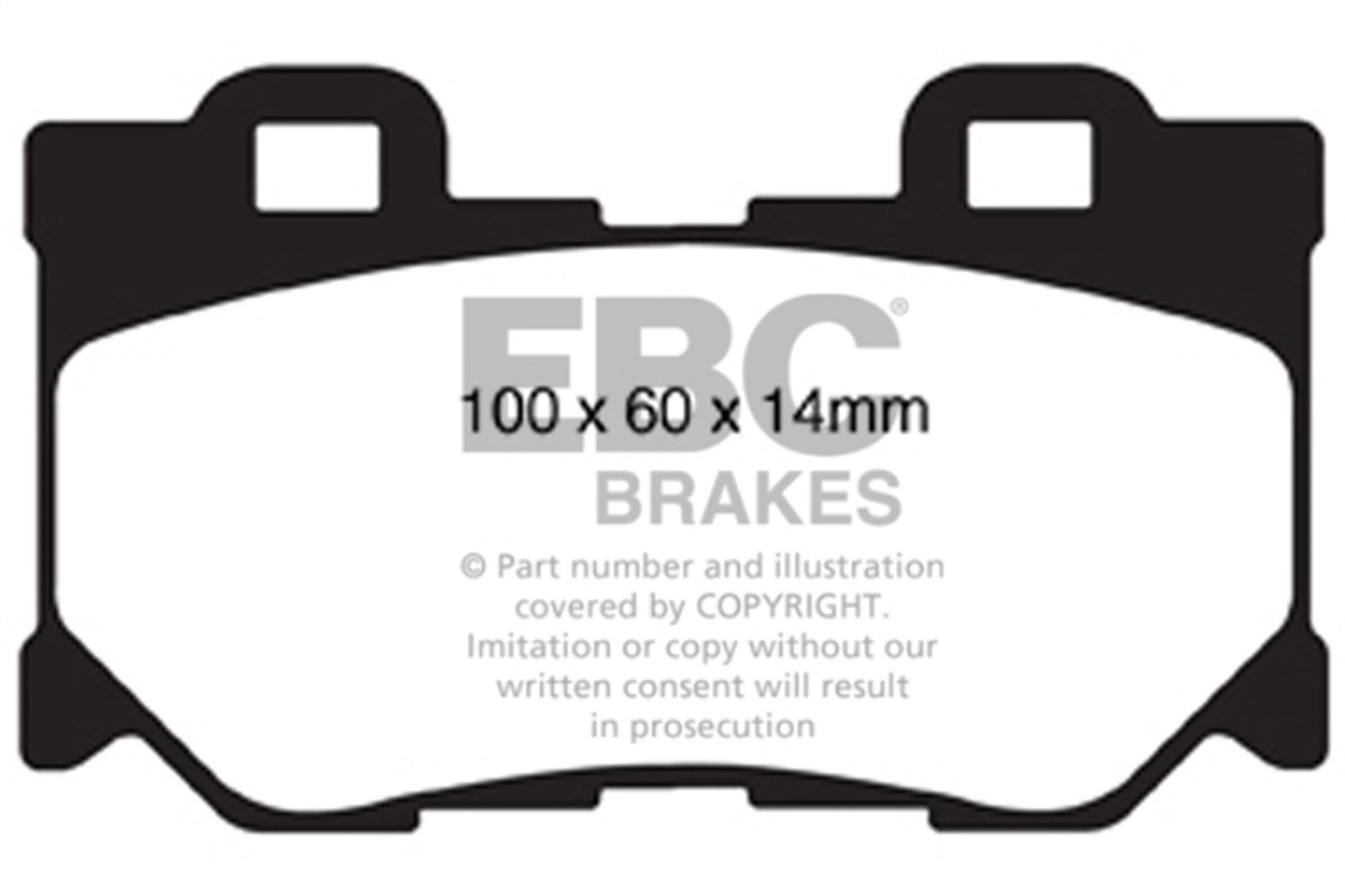 Ebc Brakes Dp51824ndx Bluestuff Ndx Full Race Brake Pads   Bluestuff Ndx Full
