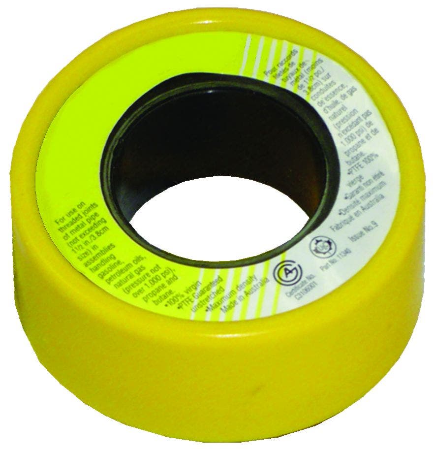 Jr Products 07-30025 Teflon Gas Sealant Tape   Teflon Tape; Width (In) - 1/2