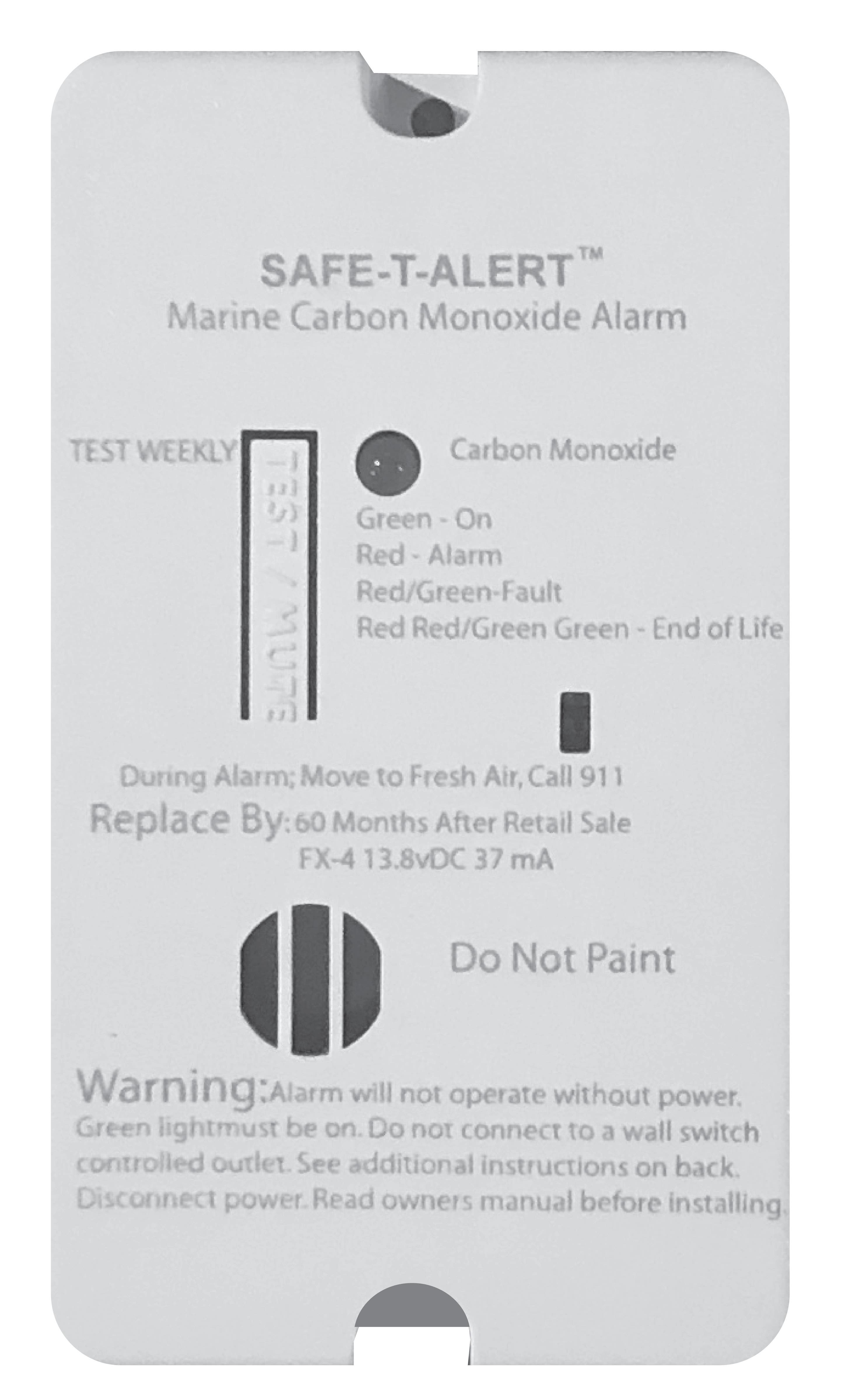 Marine Carbon Monoxide Alarm Wht Marine Carbon Monoxide Alarm Wht