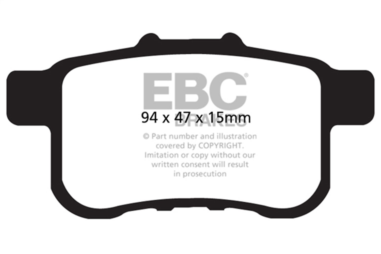 Ebc Brakes Dp21987 Greenstuff 2000 Series Sport Brake Pads Fits 07-18 Accord Tsx