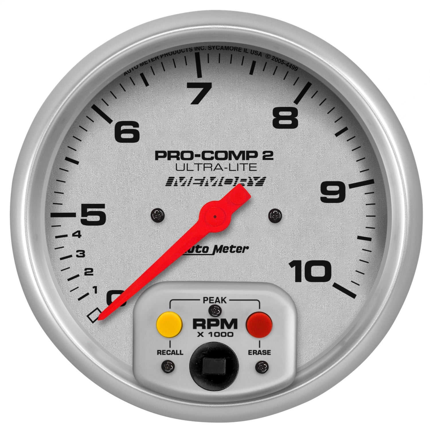 Autometer 4499 Ultra-Lite In-Dash Dual Range Tachometer   Ultra-Lite In-Dash