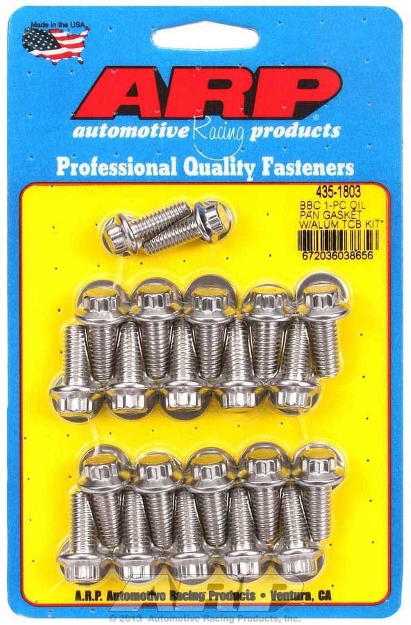 Bbc S/S Oil Pan Bolt Kit 12Pt. Bbc S/S Oil Pan Bolt Kit 12Pt.