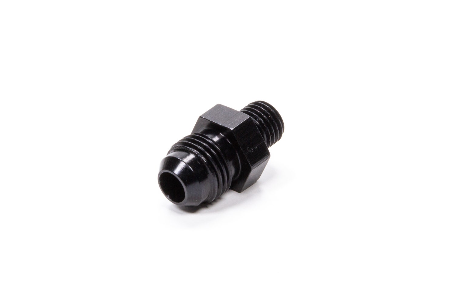 Fragola 481606-Bl Black Size (-6) X 1/4" Mpt Straight Adapter Fitting   Black