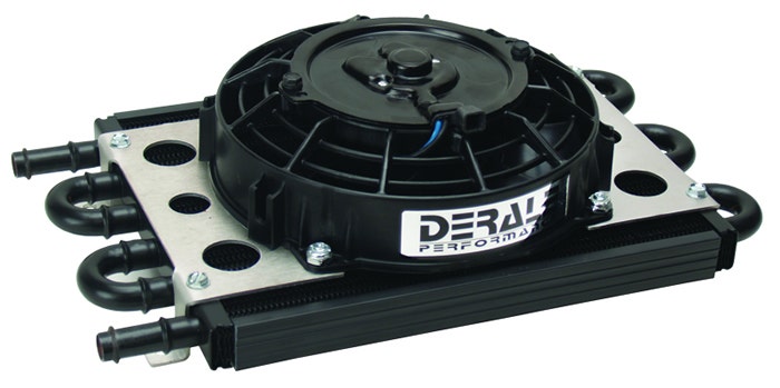Derale 15830 Electra-Cool Remote Cooler  15749 Oil Filter Relocation Kit; Engine