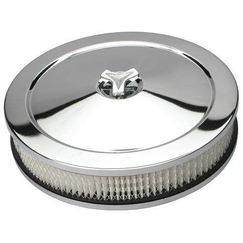 Trans-Dapt 2282 Chrome 10" Muscle Car Style Air Cleaner Set Trans Dapt 2146 Air