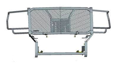 Black Horse Off Road Rugged Heavy Duty Grille Guard Black Steel Ru-Gmsi20-B