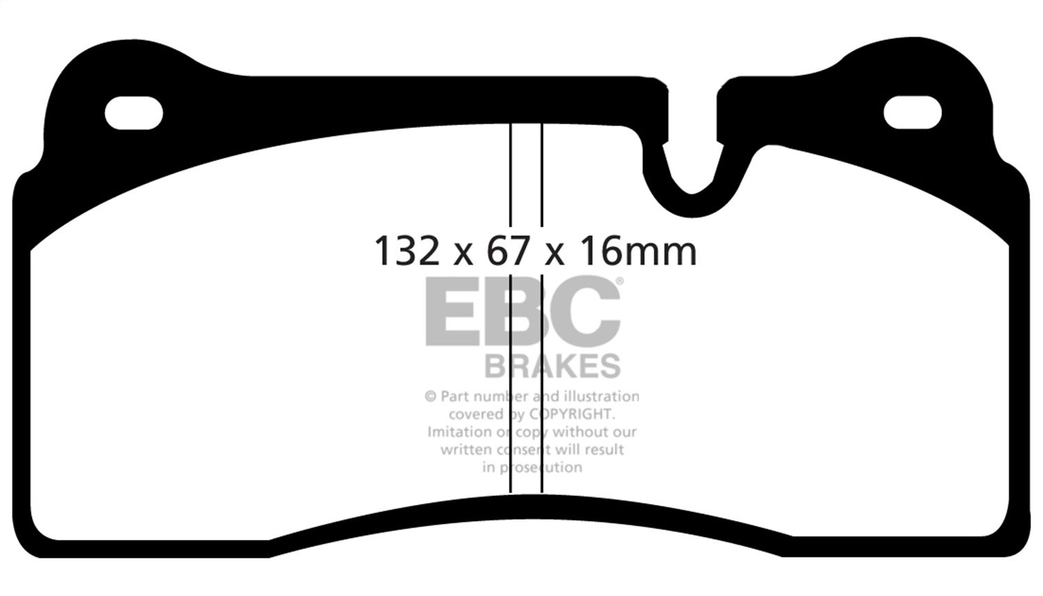 Ebc Brakes Dp41127r Yellowstuff Street And Track Brake Pads   Yellowstuff Street