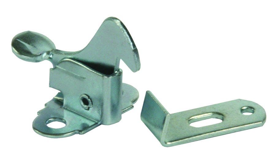 Jr Products 10755 Rooster Catch   Screen Door Latch; Color - Silver, Material -