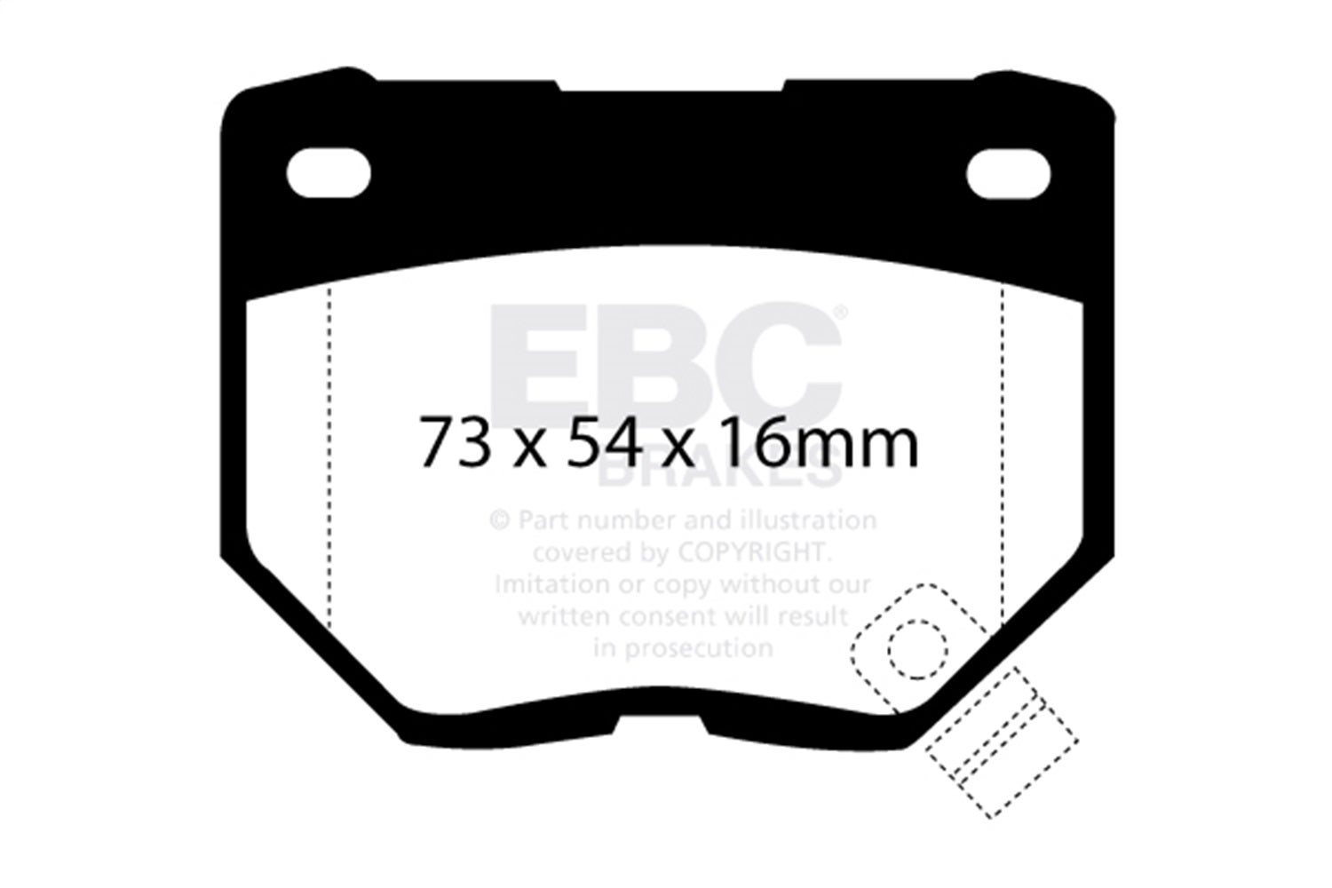 Ebc Brakes Dp5826ndx Bluestuff Ndx Full Race Brake Pads   Bluestuff Ndx Full