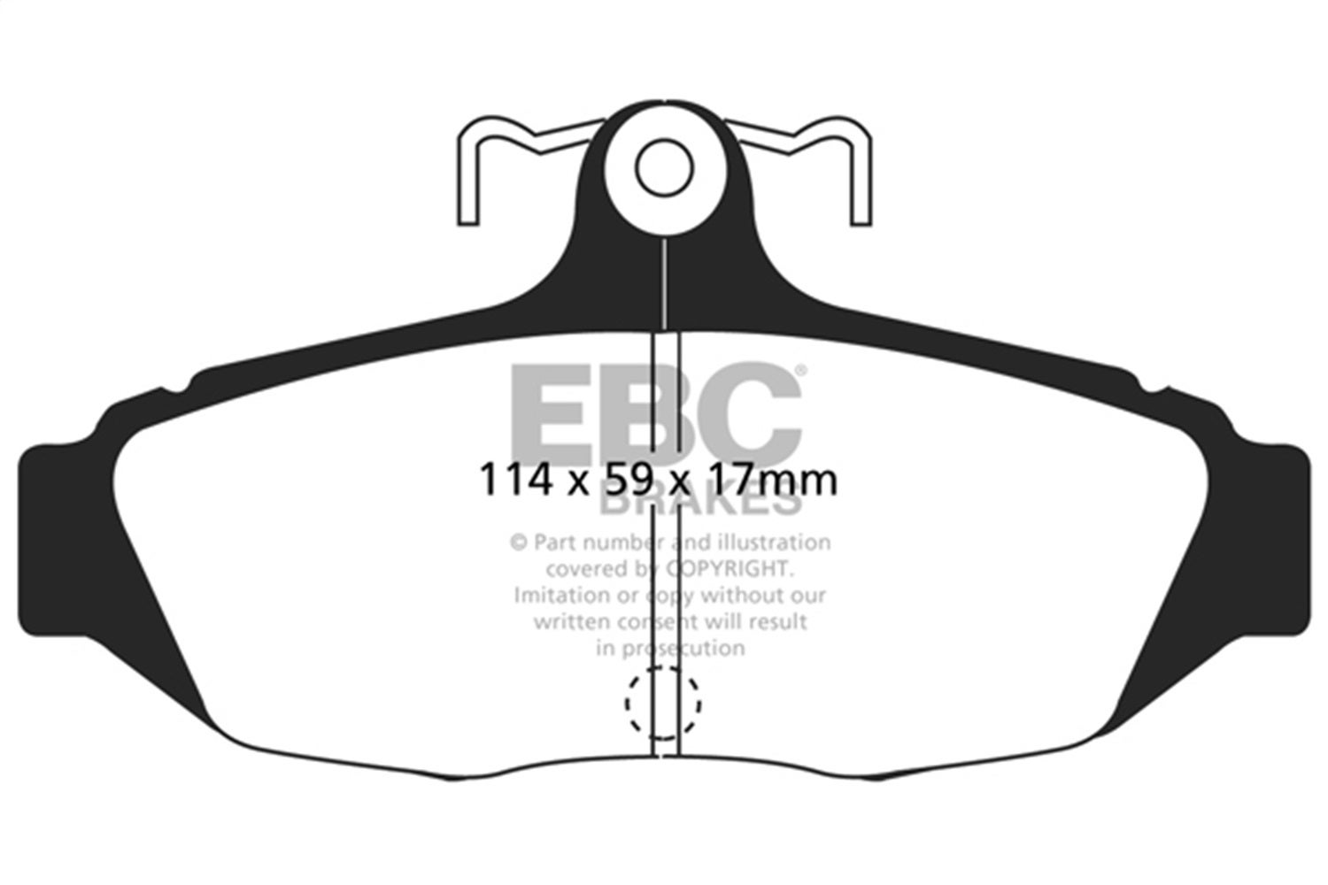 Ebc Brakes Dp41172r Yellowstuff Street And Track Brake Pads   Yellowstuff Street