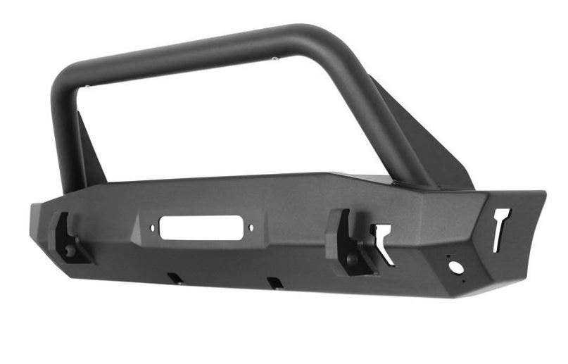 Westin 59-80015 Textured Black Bumper (Wj2 Stubby Front W/Bull Bar For Jeep