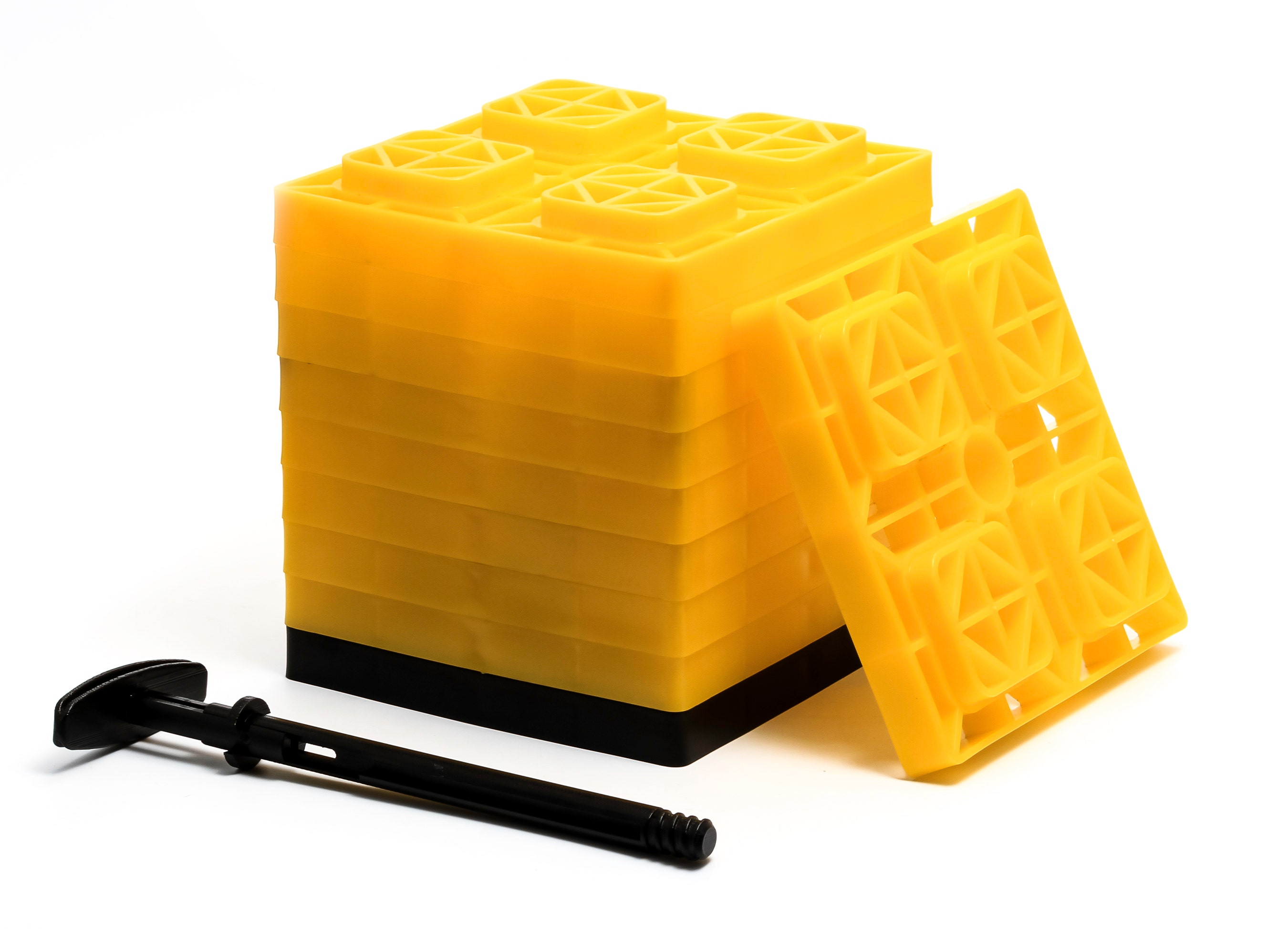 Camco Fasten 2X2 Rv Leveling Block For Single Tires, Interlocking Design Allows