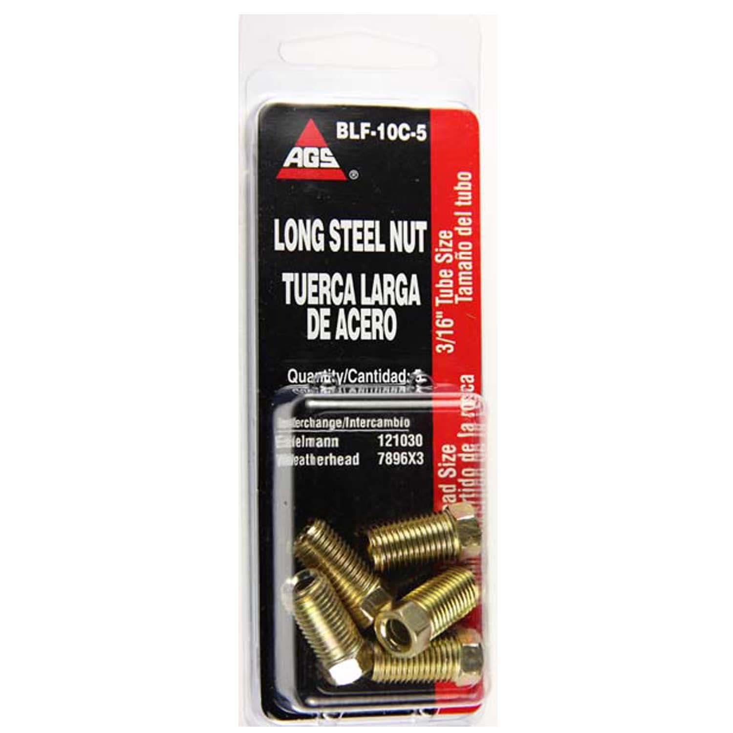 Ags Tube Fitting P/N:Blf-10C-5 American Grease Stick ()  Tube End Fitting Nut