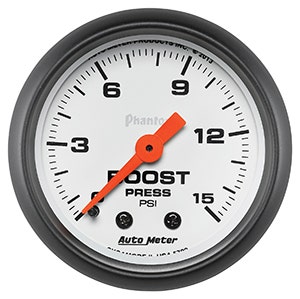 Autometer 5702 Phantom Mechanical Boost Gauge Auto Meter Products  Gauge Boost
