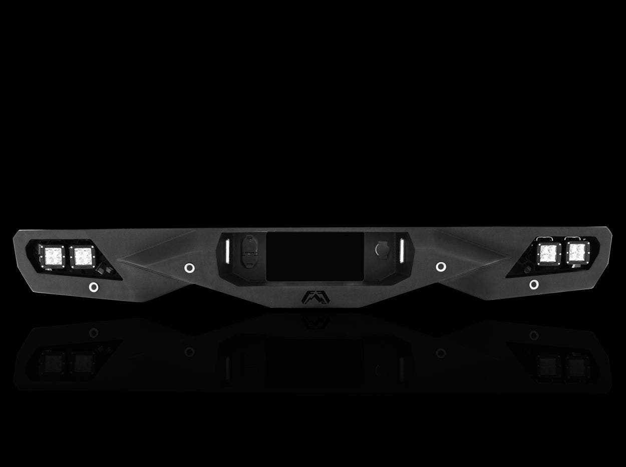 Fab Fours Ch15-E3051-1 Vengeance Rear Bumper   Bumper Vengeance; With Bull Bar -