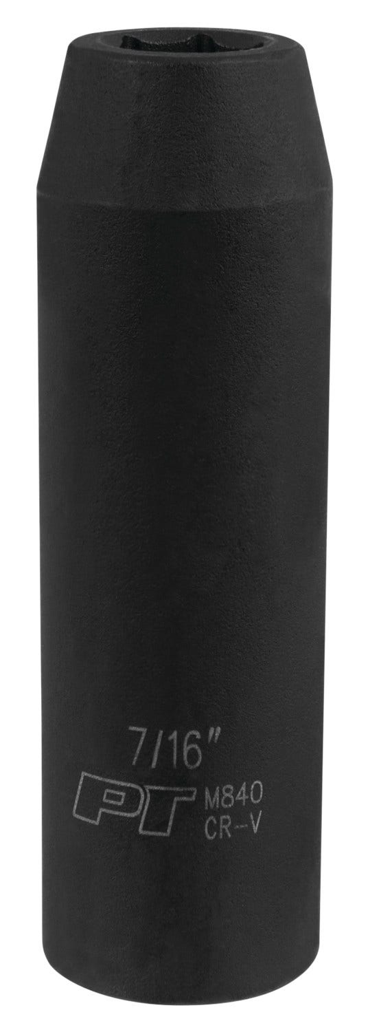 Performance Tool M840 1/2 Dr. Impact Socket, 7/16   1/2 Dr. Impact Socket, 7/16