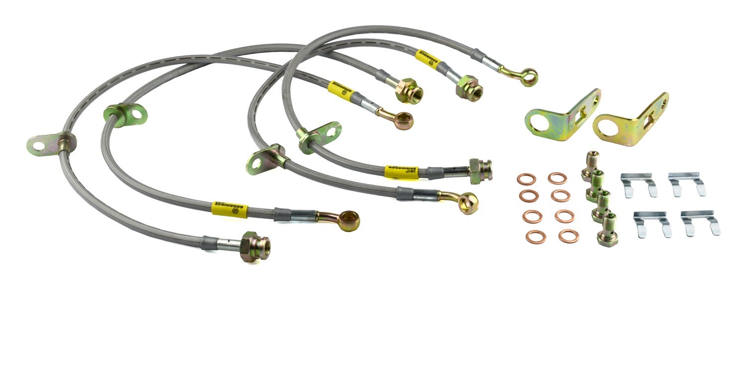 Goodridge Usa 20024 G-Stop Ss Braided Brake Line Kit Fits 06-11 Civic  Usa