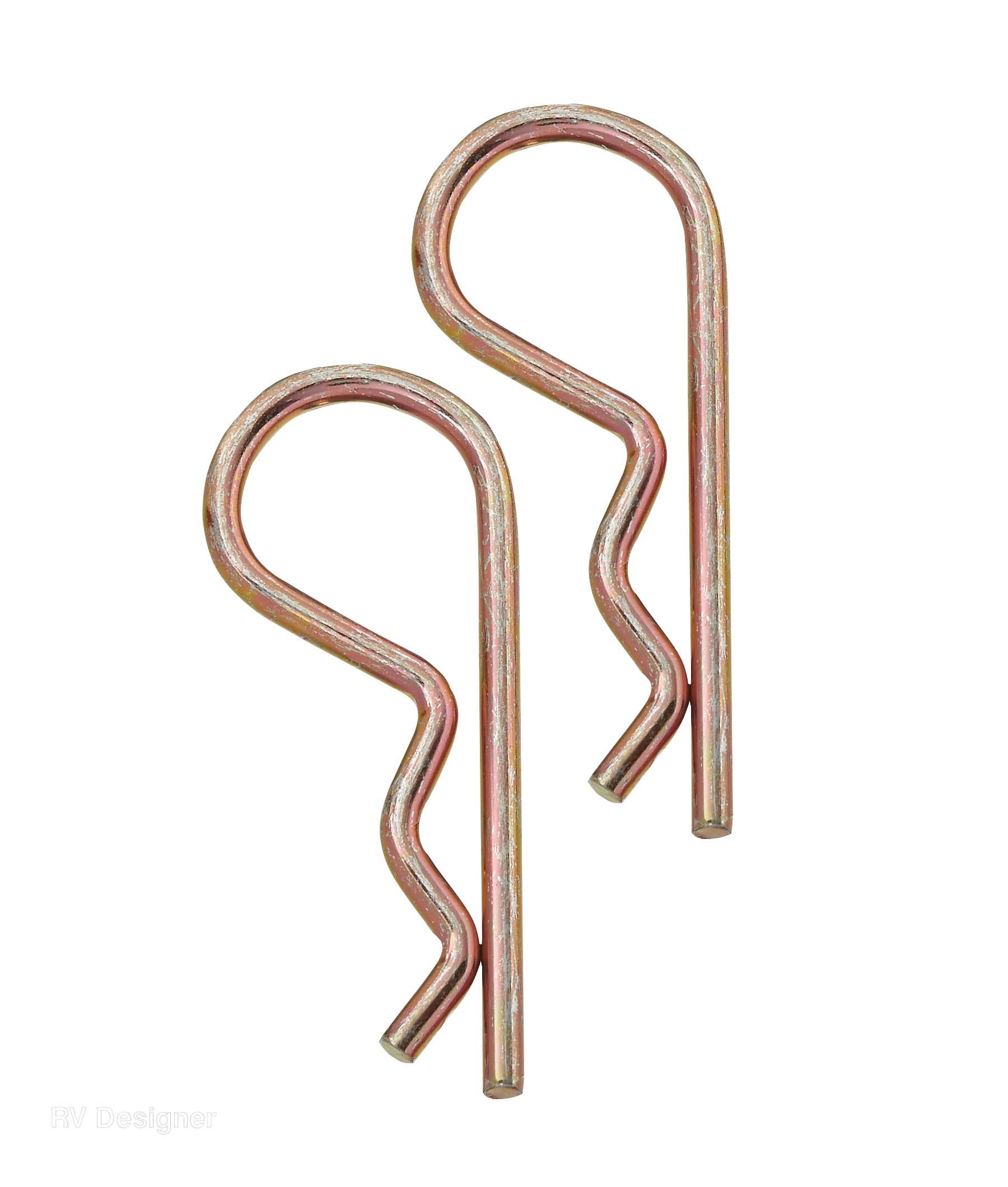 Rv Designer H404, Pin Clip 5/8 Inch, 2 Per Pack, Outside Rv Towing Hardware