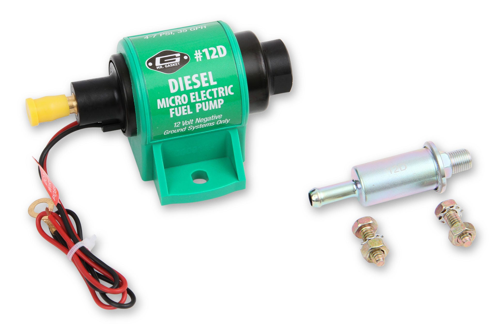 Mr Gasket 12D Electric Diesel Fuel Transfer Pump   Electric Diesel Fuel Transfer