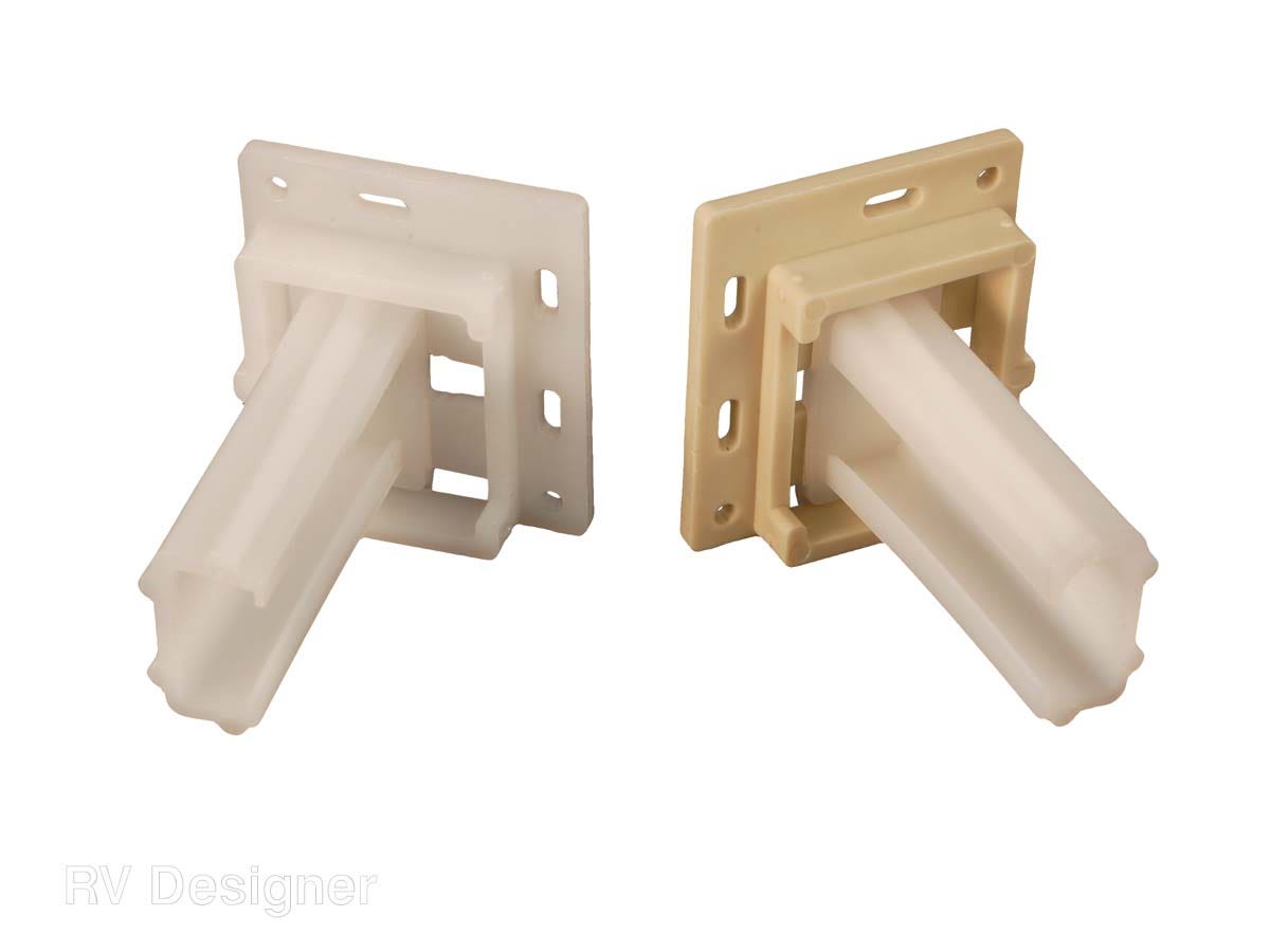 Rv Designer H306, Drawer Slide Socket Set, Small C - Shape, 2 Per Pack, Cabinet