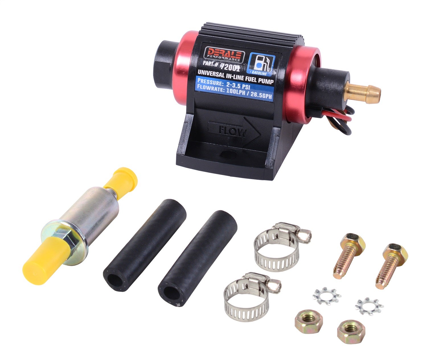 Derale 72001 Universal Inline Fuel Pump Kit   Universal Inline Fuel Pump Kit