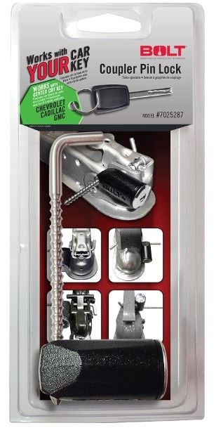 Bolt 7025287 Trailer Coupler Pin Lock For Chevrolet, Gmc, Buick And Cadillac