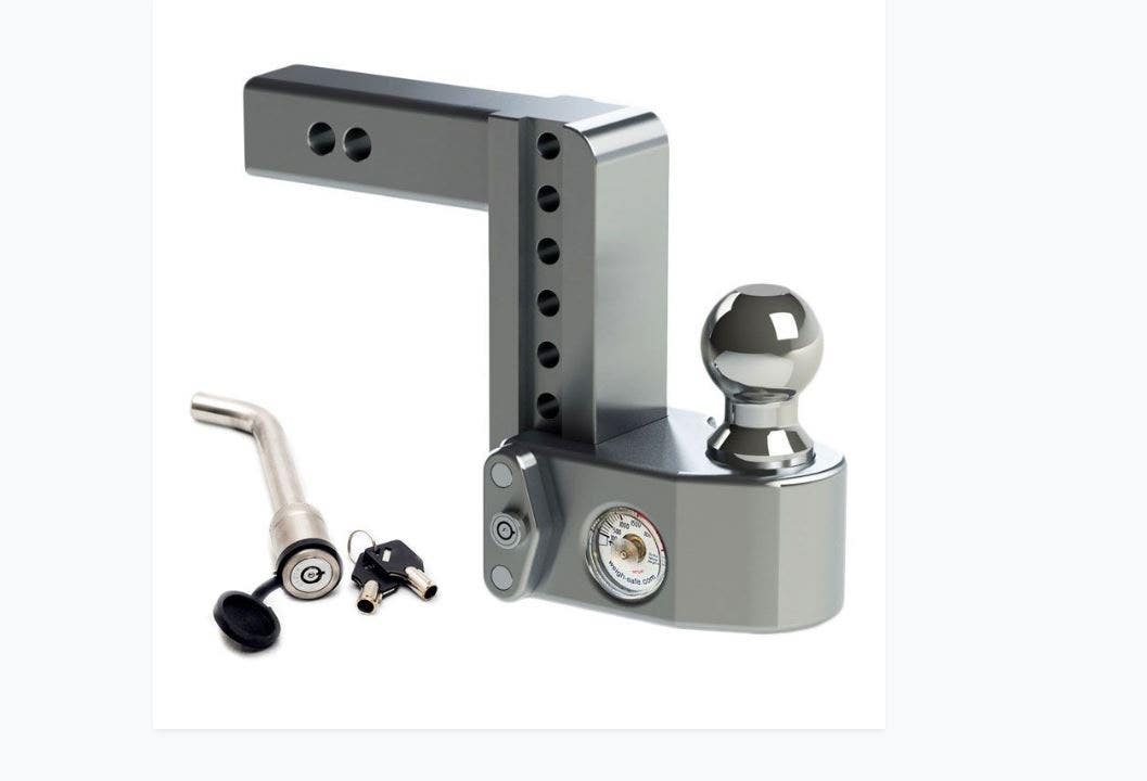 Weigh Safe Ws6-2-Ka, 6" Drop Hitch, 2" Receiver 12,500 Lbs Gtw - Adjustable