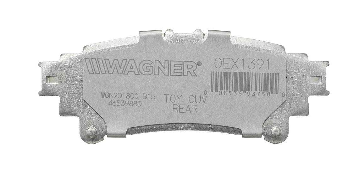 Wagner Brake Disc Brake Pad Set P/N:Oex1391 S Oex1377 Brake Pad Oex; Recommended