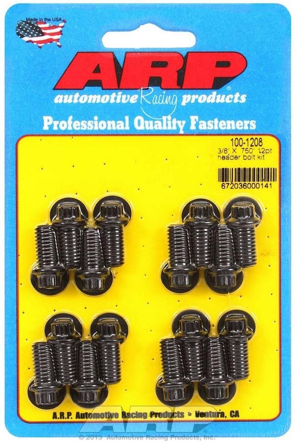 Header Bolt Kit - 12Pt. 3/8 X .750 Uhl (16) Header Bolt Kit - 12Pt. 3/8 X .750