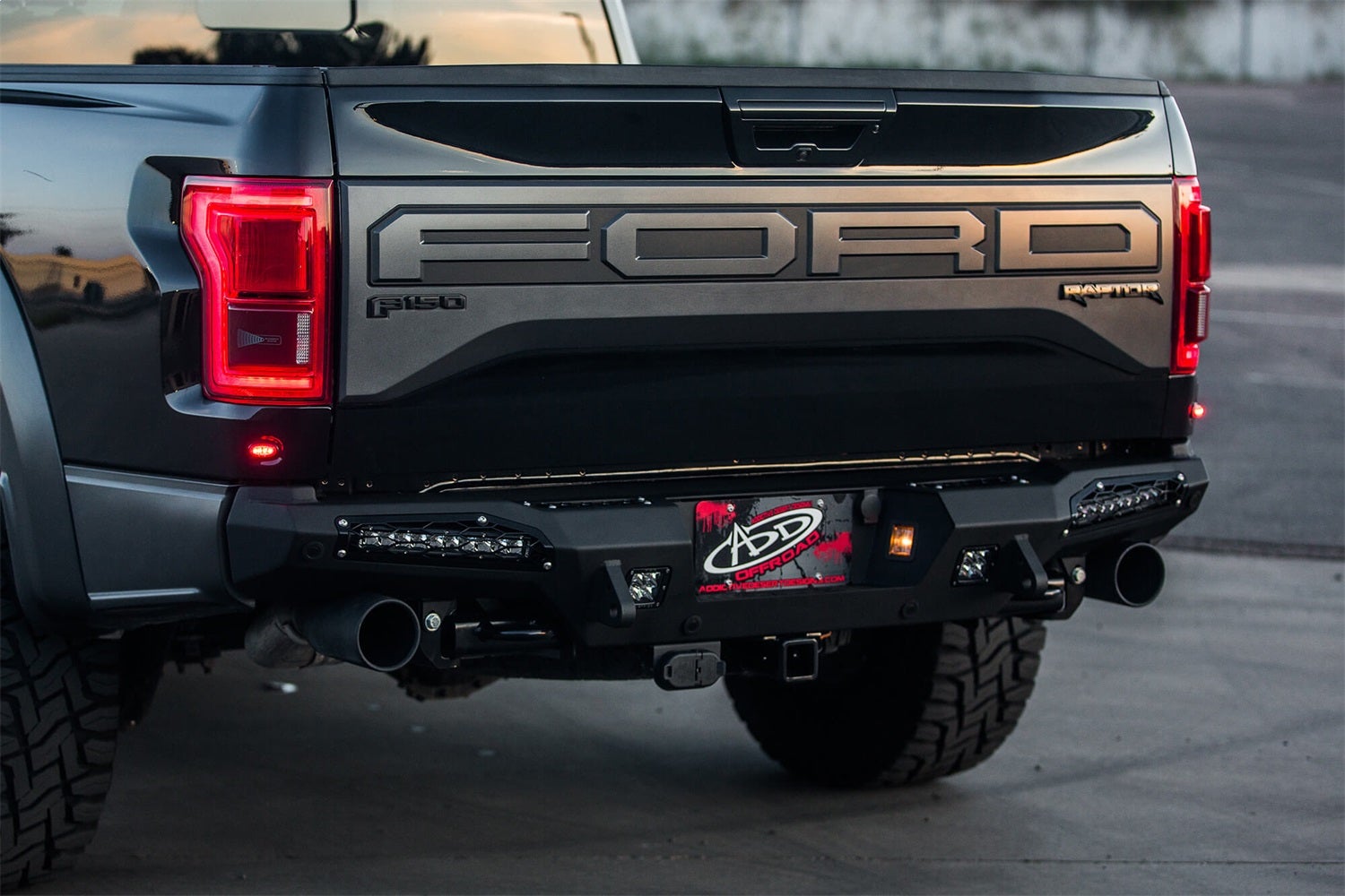 Addictive Desert Designs R117321430103 Honeybadger Rear Bumper Fits 17-20 F-150
