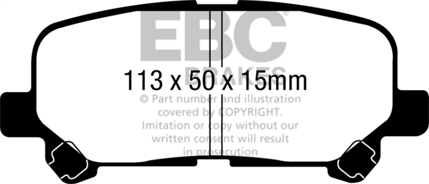 Ebc Brakes Ud1281 Ultimax  Brake Pads   Ultimax  Brake Pads