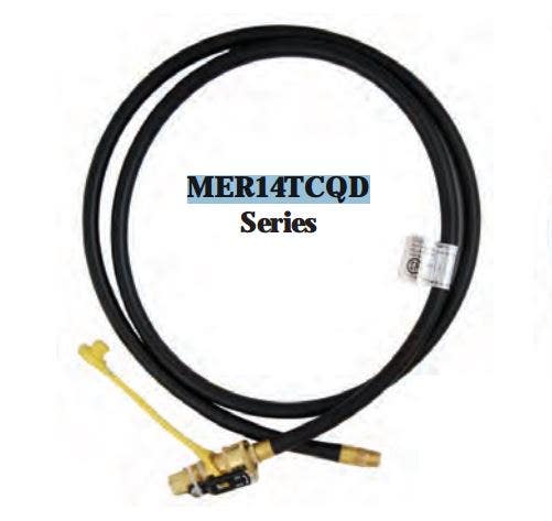 Marshall Excelsior Mer14tcqd-144P 12' Quick Connect Lp Hose   12  Quick Connect
