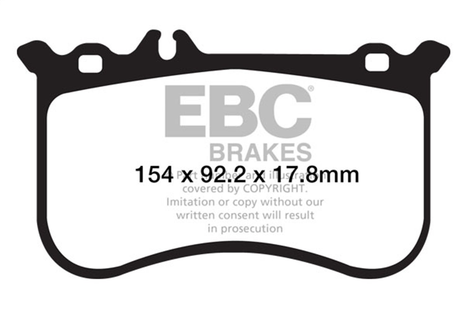 Ebc Brakes Dp42138r Yellowstuff Street And Track Brake Pads Fits Cl550 Slc43 Amg
