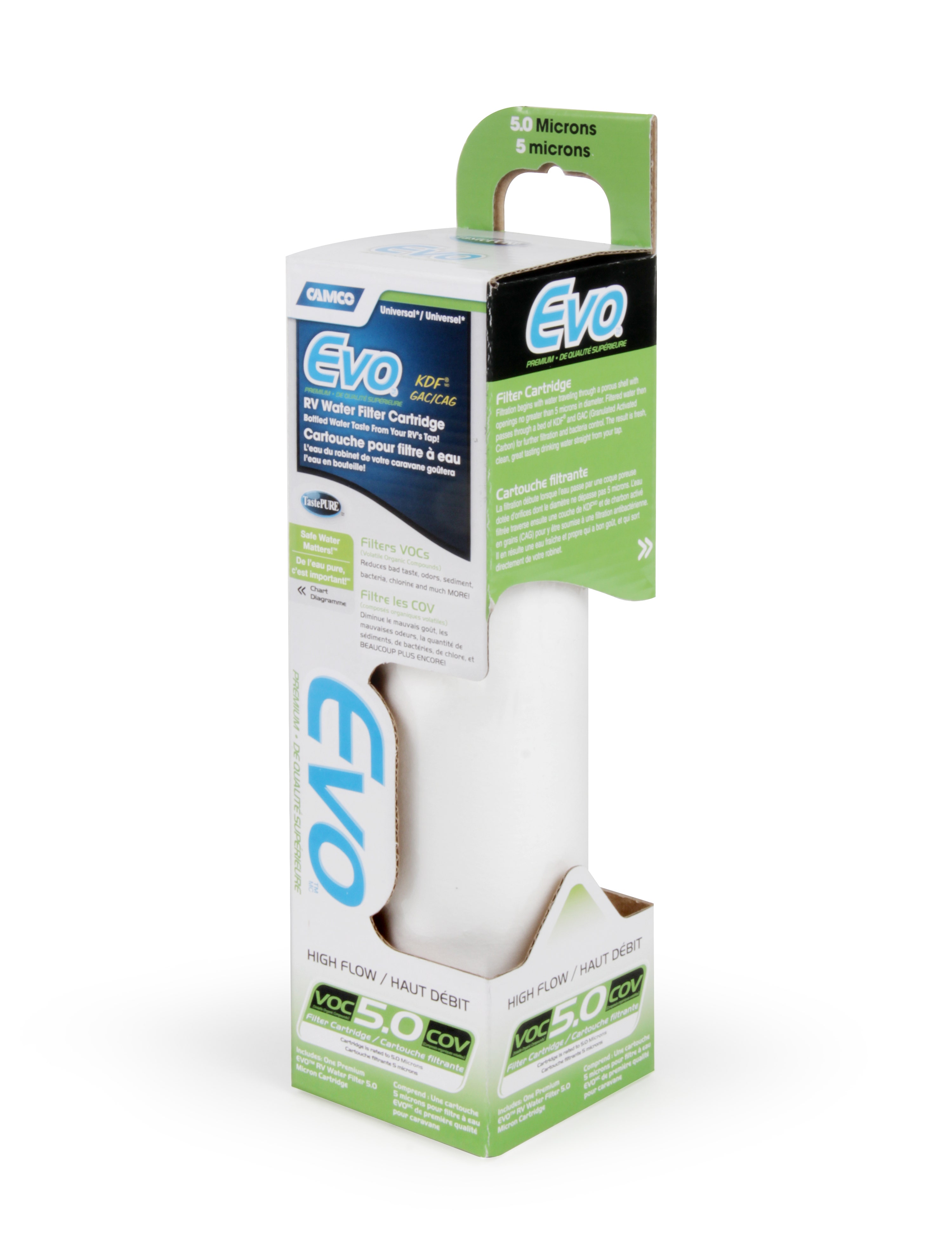 Evo Camco 40620 Premium Replacement Water Filter Cartridge  Tastepure (Tm) Fresh