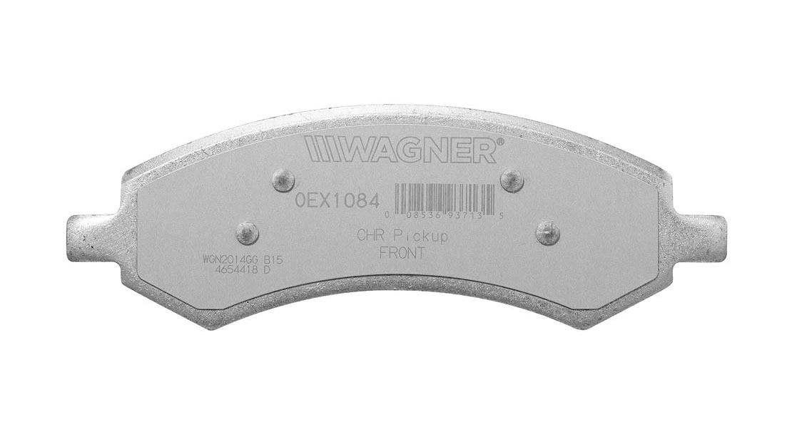 Wagner Brake Disc Brake Pad Set P/N:Oex1084 S  Brake Pad Oex; Recommended Use -