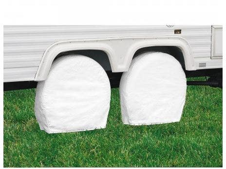 2Pk 29'-31.75' Whl C- Wht   Tire Cover; Cover Style - Single Tire Cover, Tire