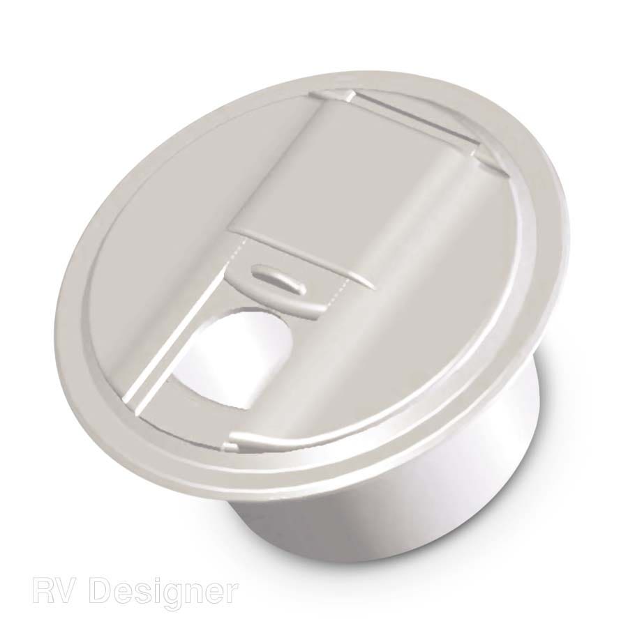 Rv Designer B101, Round Electrical Cable Hatch, Universal, 5 Inch Diameter,