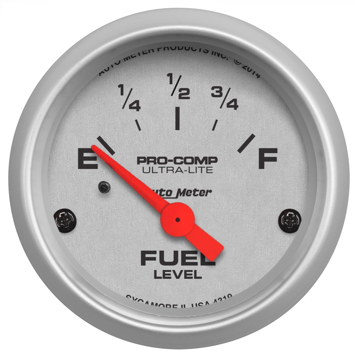 Autometer 4319 Ultra-Lite Electric Fuel Level Gauge   Ultra-Lite Electric Fuel