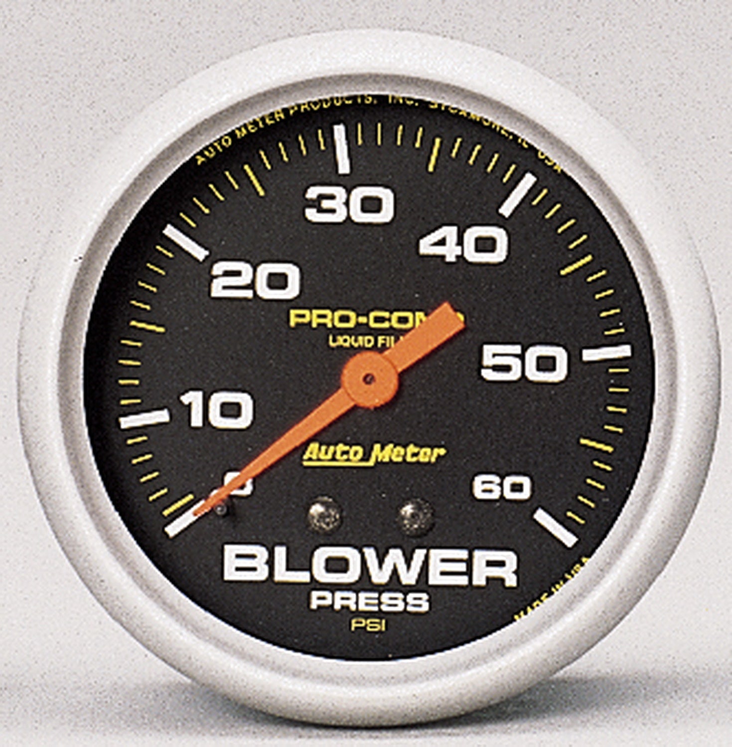 Autometer 5402 Pro-Comp Liquid-Filled Mechanical Blower Pressure Gauge Auto